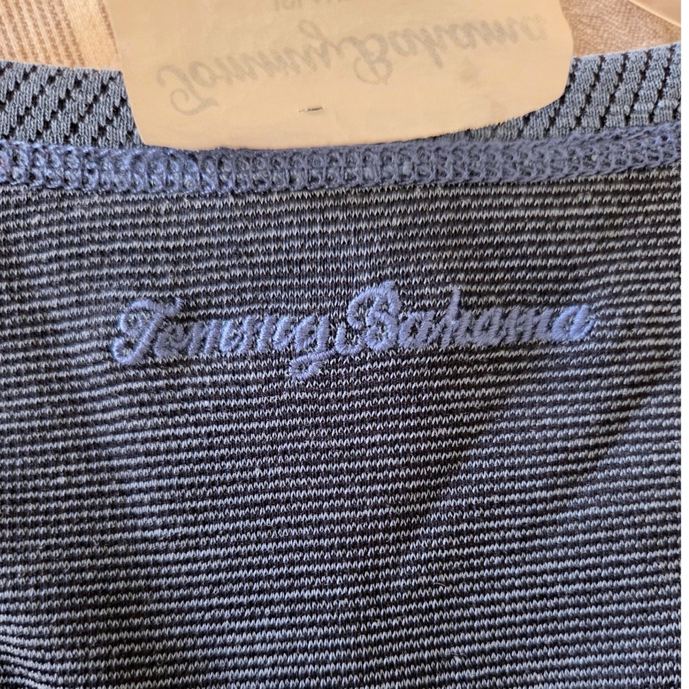 Tommy Bahama Mens IslandZone Reversible T-Shirt Blue Textured Short Sleeve Sz‎ L - Picture 8 of 8